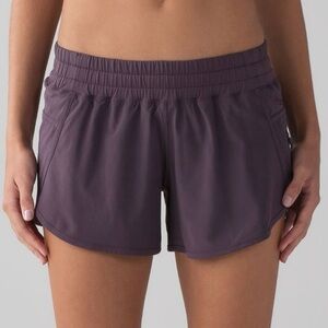 Lululemon dark purple tracker shorts